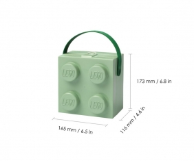 Lego, Lunchbox klocek z rączką - Oliwkowy (40240005)
